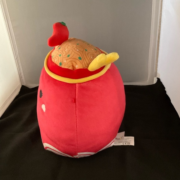 Squishmallow 8" Odion The Red Fire Spicy Ramen Noodles Bowl Food Squad Kellytoys - Picture 2 of 9